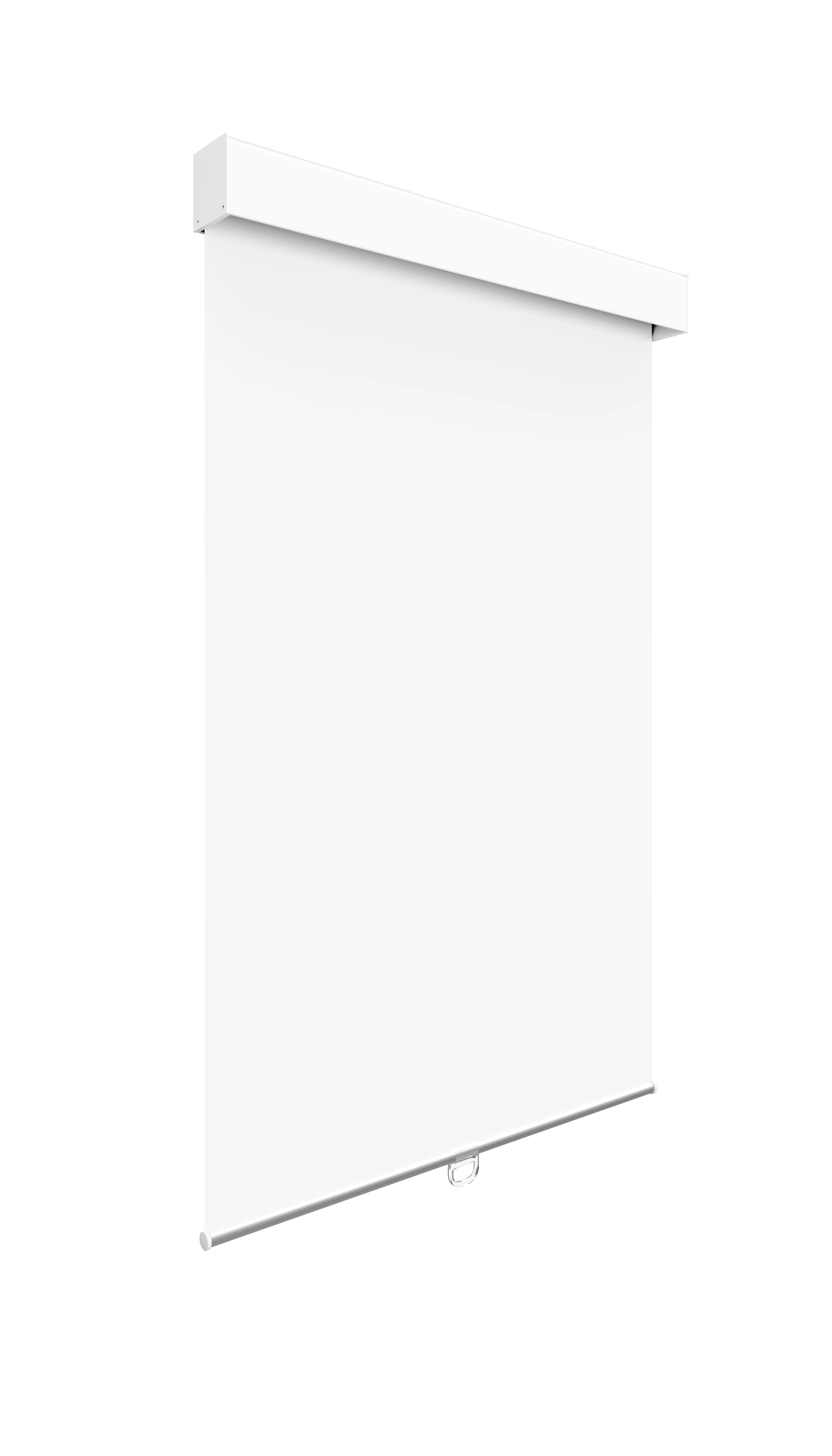 Toile opaque blanche — vue de 3/4
